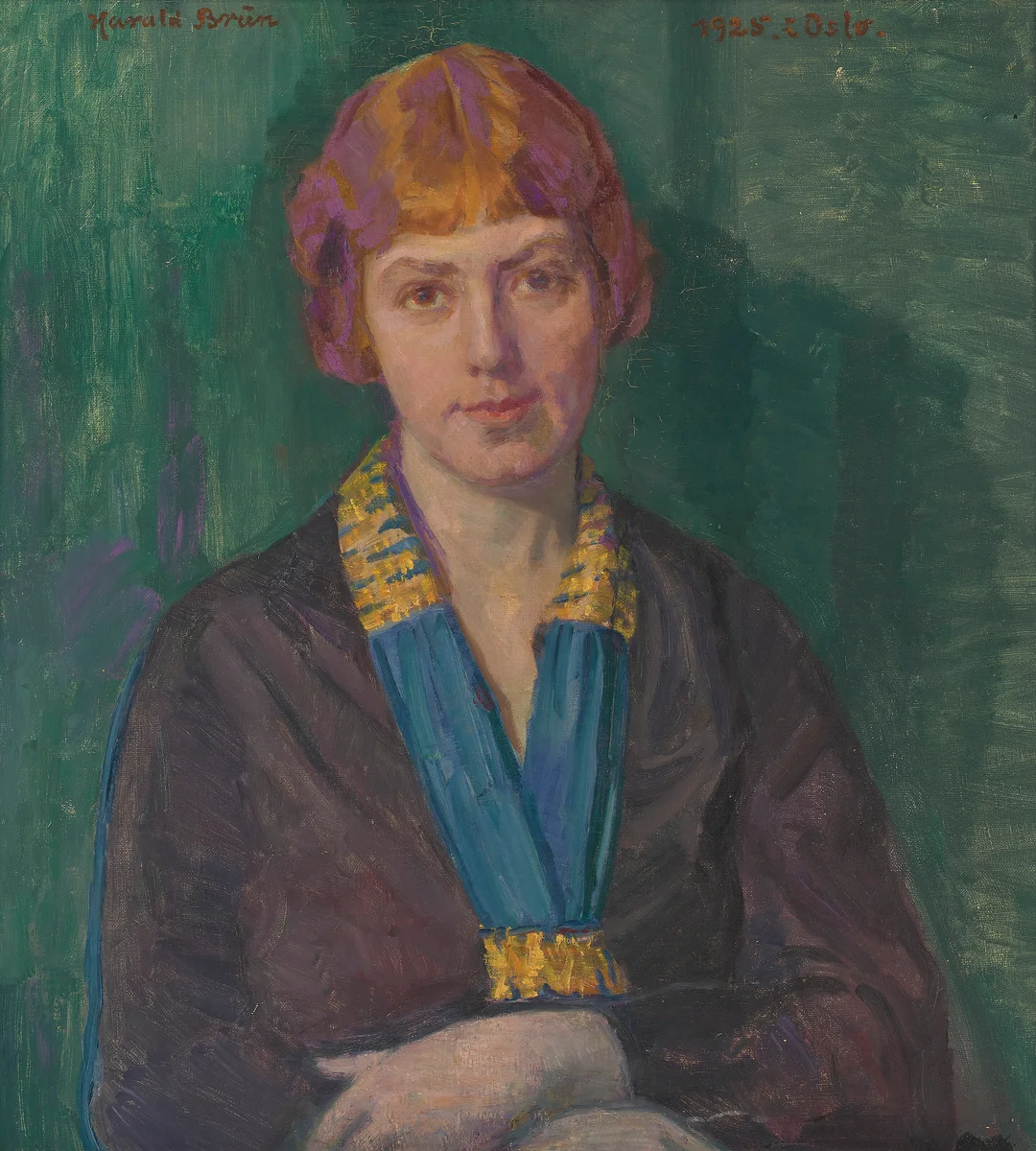 Brun, Harald — Portrett, 1925 — Kunst/Maleri — Blomqvist