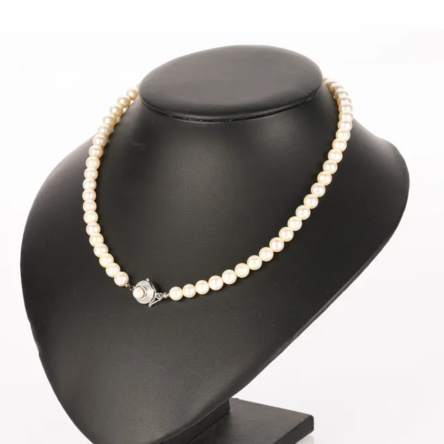 Necklace of akoya saltwater cultured pearls