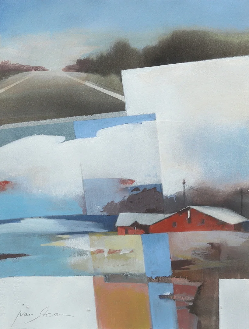 IVAN STERN (FÖDD 1977). Komposition, blandteknik, signerad. — Paintings — Garpenhus Auktioner