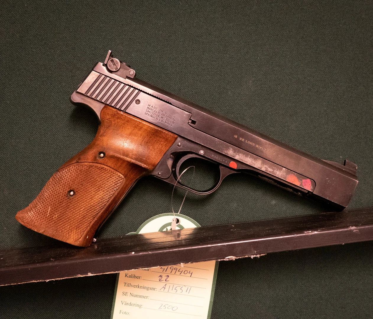 Smith&Wesson Model 41. Kaliber 22lr. Tillv.nr. A115511. — Pistols — Mauritz Widforss