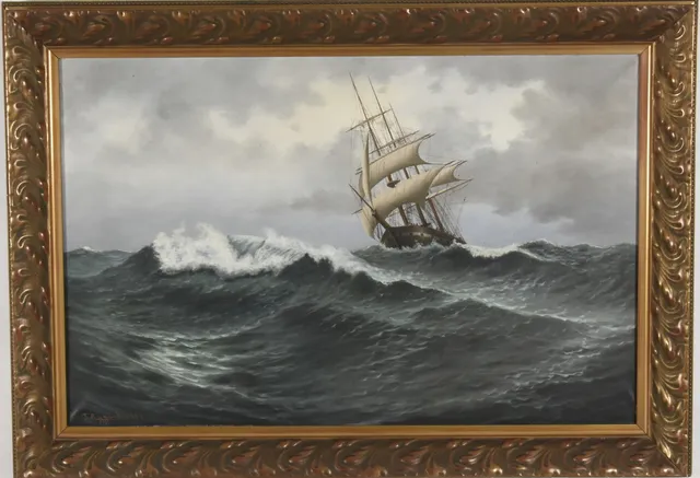 THORVALD RYGAARD. Olja på duk.