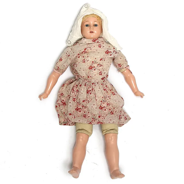DOCKA, celluloid, Germany, sköldpaddsmärkt 16 1/2, 1928.