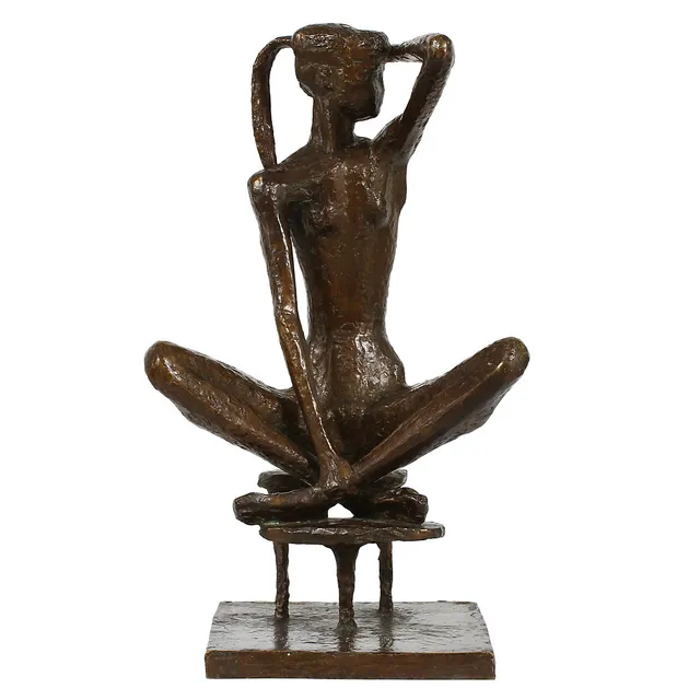 LISS ERIKSSON (1919-2000). Skulptur "Tintomara", brunpatinerad brons.