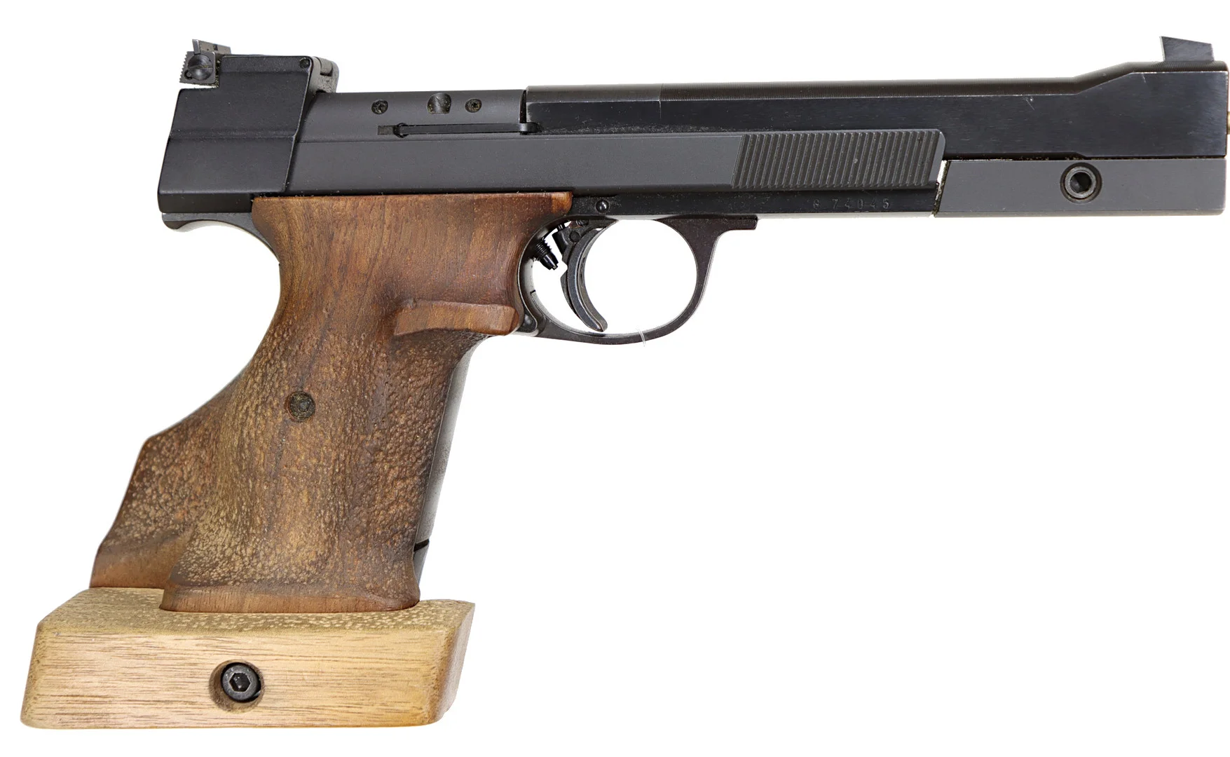 27. PISTOL, Halvautomatisk, fabrikat Hämmerli, modell 215, kaliber .22LR, tillv.nr G74045, se-nr SE0232769. — Pistols — Walter Borg