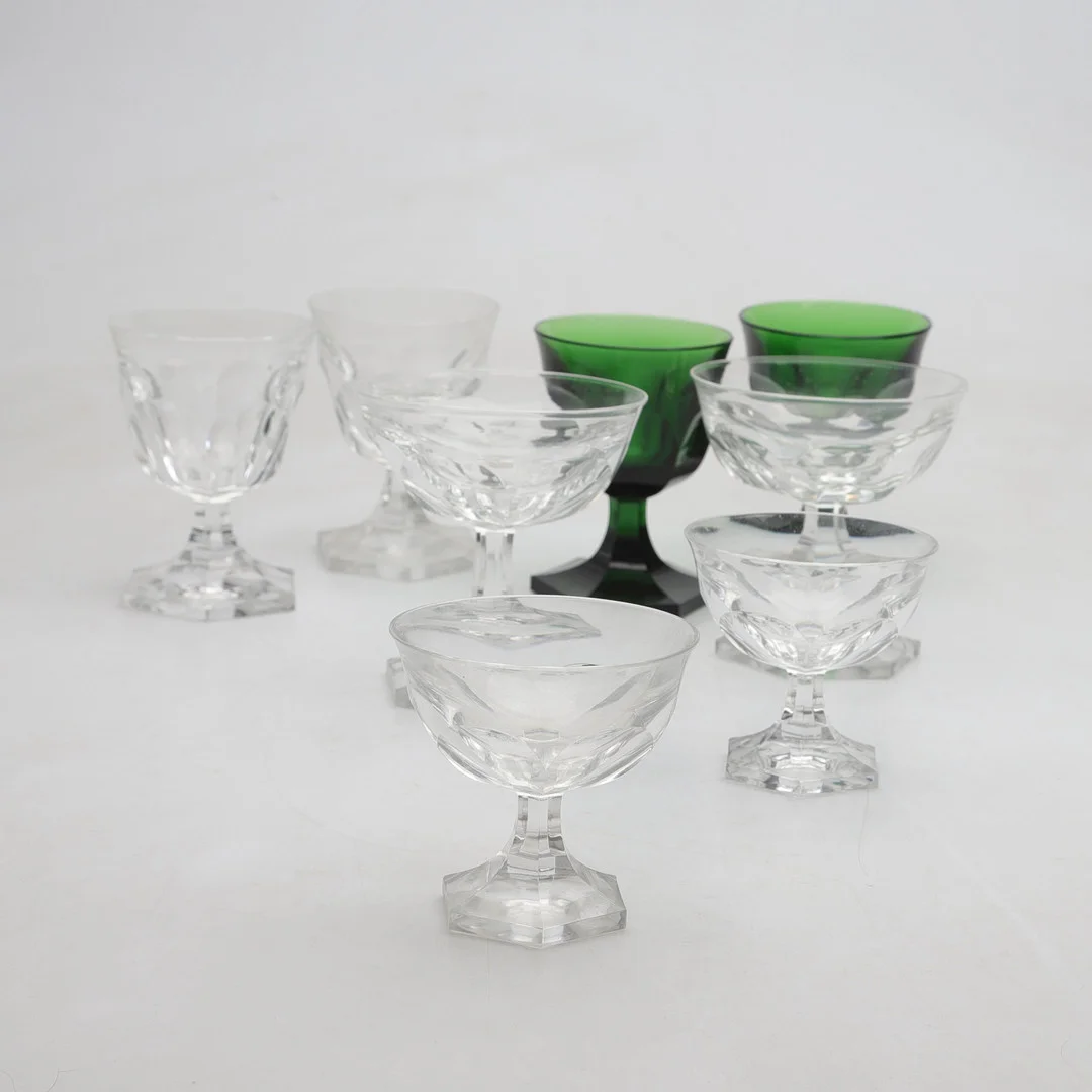 ELIS BERGH. glasservis, 24 delar, "Kronoberg", Orrefors, Sverige. — Tableware — Gomér & Andersson Norrköping