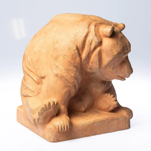 CARL FAGERBERG. Skulptur, björn, signerad.