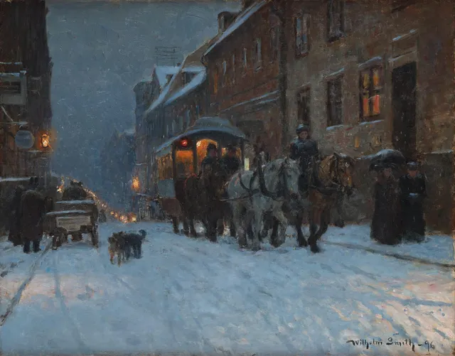 Wilhelm Smith, Vinterkväll på Drottninggatan.