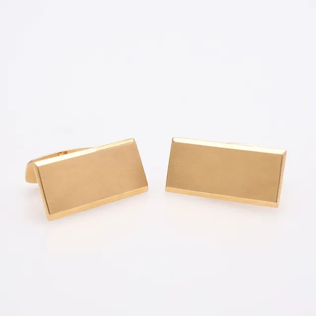 MANSCHETTKNAPPAR, ETT PAR, 18K GULD, TOTAL VIKT CA 9 GRAM.