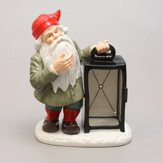 JENNY NYSTRÖM. Figurin, tomte med lykta, Kalmar Läns Museum.