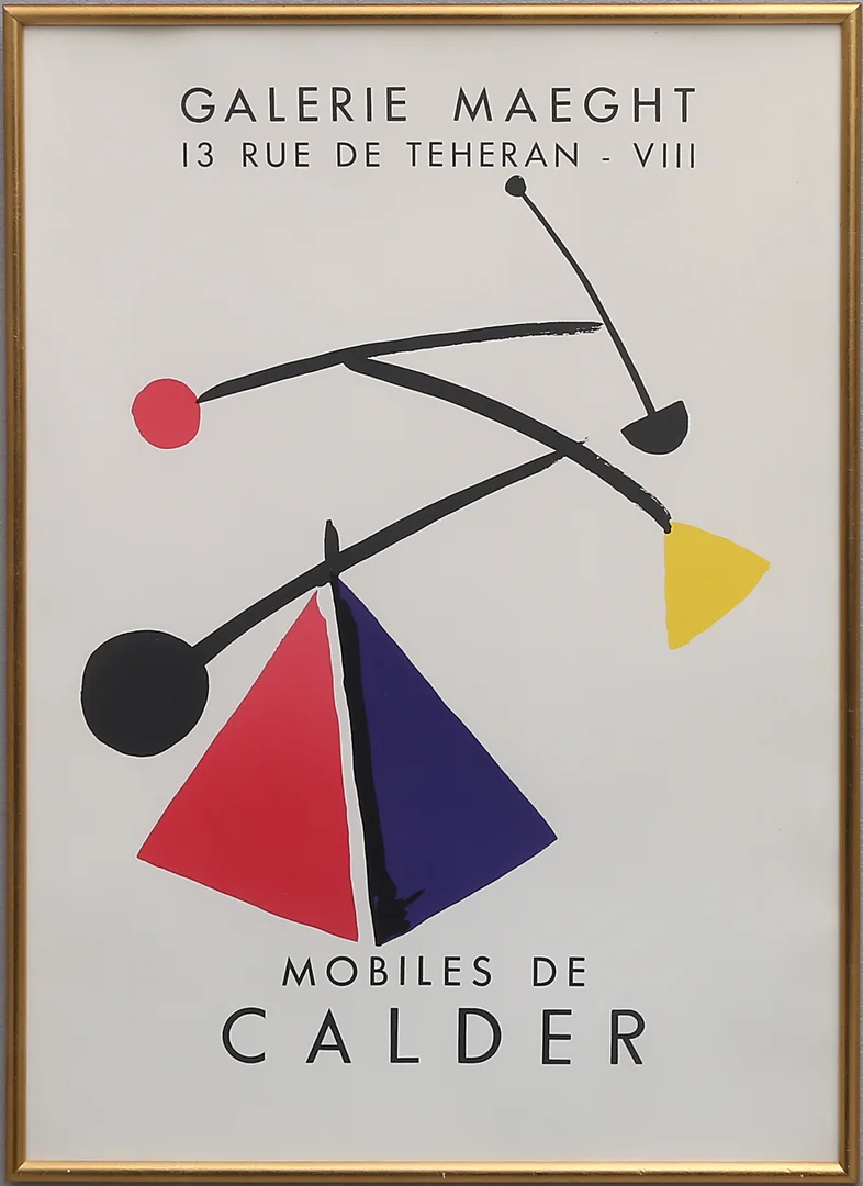 ALEXANDER CALDER. utställningsaffisch, Galerie Maeght. — Engravings & Prints — Crafoord Auktioner Lund