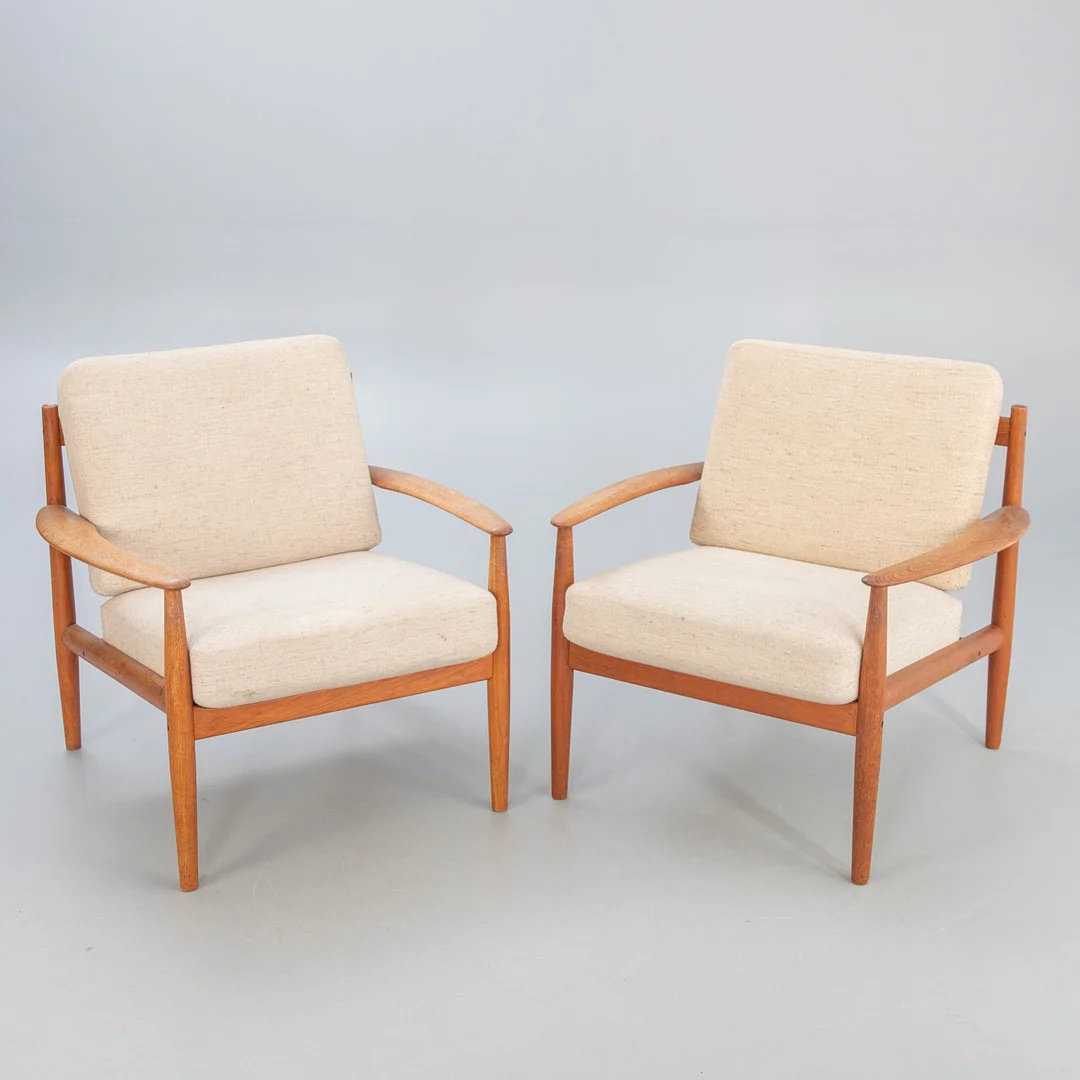 GRETE JALK. France & Son, 2 Sessel, Dänemark, 1960er Jahre. — Armchairs & Chairs — Stockholms Auktionsverk Hamburg