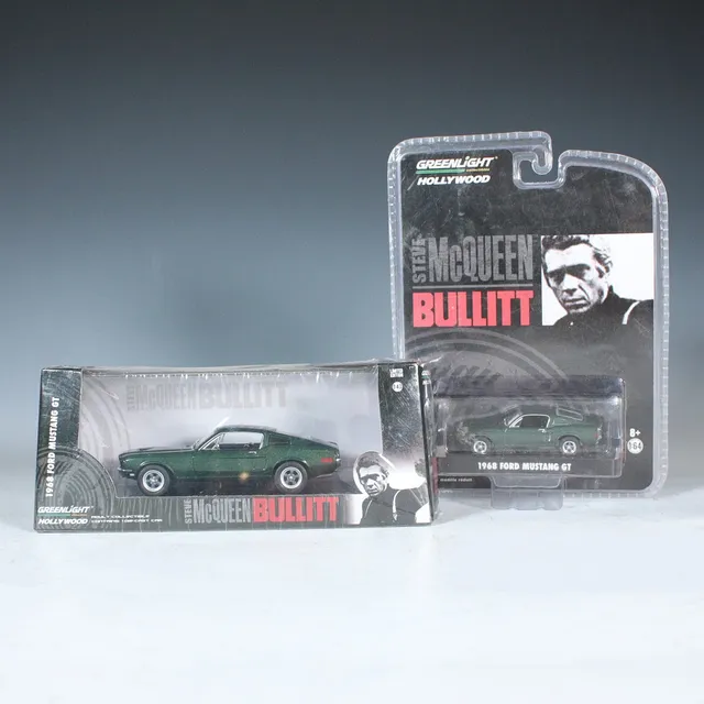 GREENLIGHT HOLLYWOOD COLLECTIBLES. Steve McQueen Bullit 'Ford Mustang GT (1968)' Maßstab 1:43 und 1:64.
