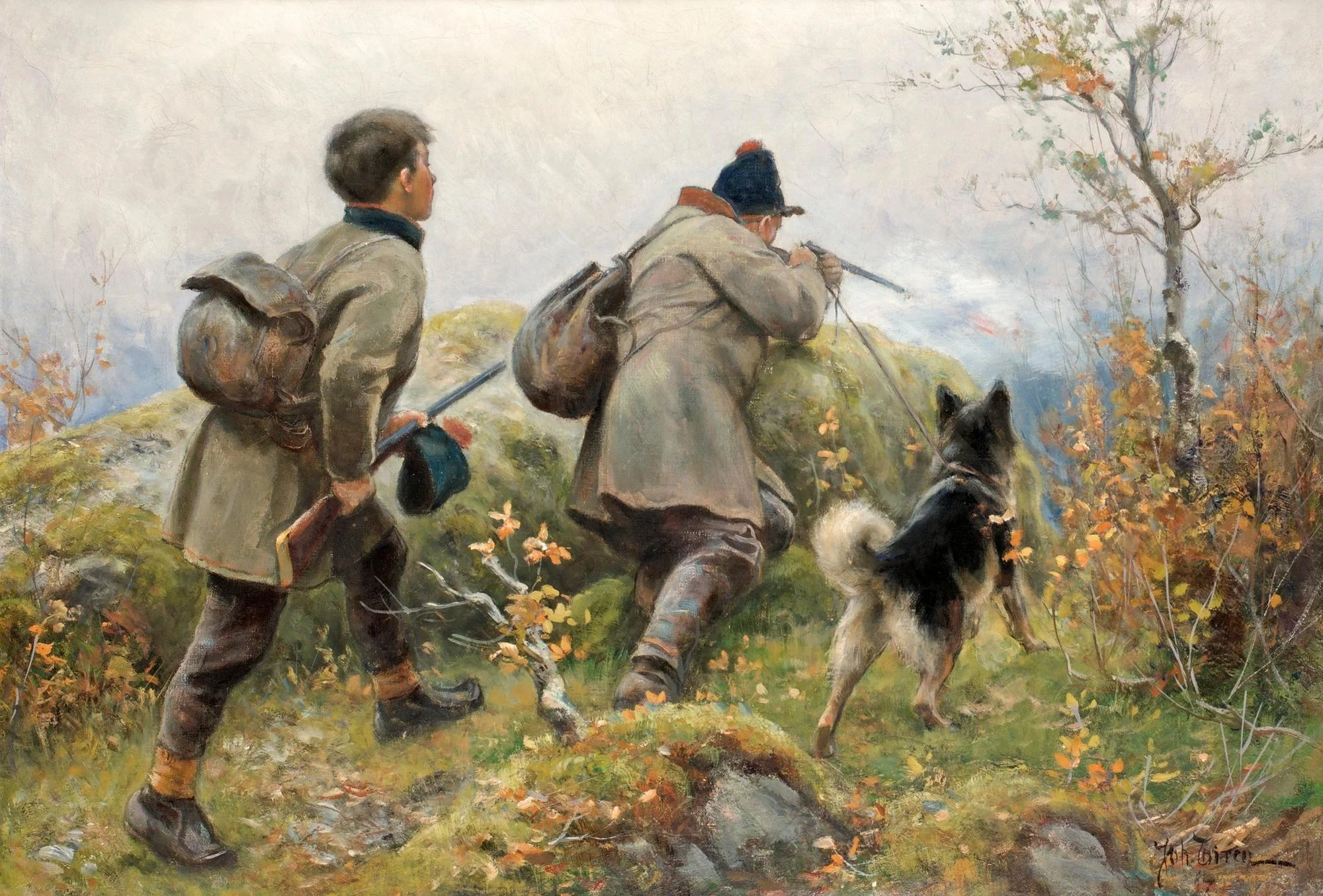 Johan Tirén, Jaktmotiv från jämtlandsfjällen. — Bukowskis