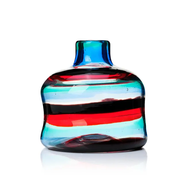 Fulvio Bianconi, vas "a Fasce di Colore", Venini Murano Italien 1950-60-tal.