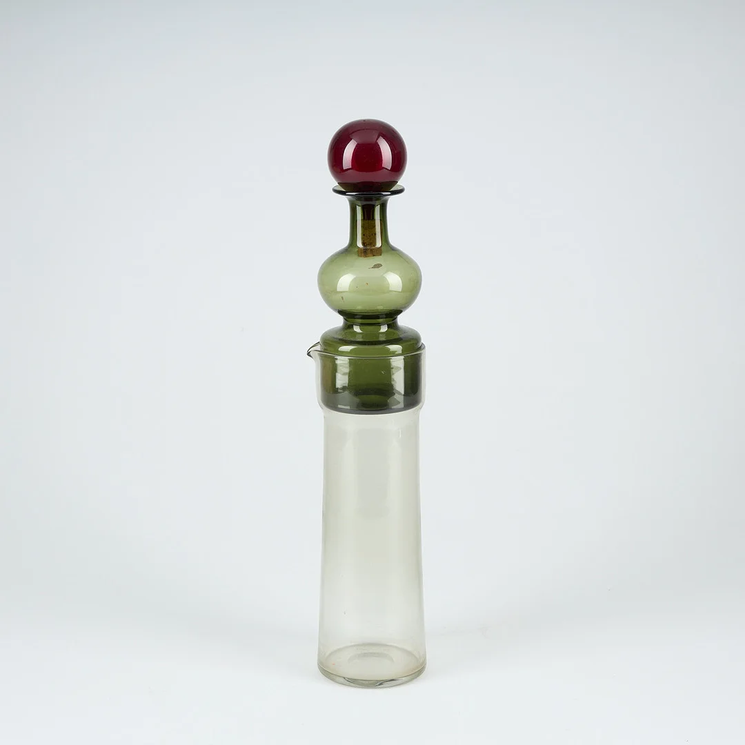 KAJ FRANCK. KARAFF, Kremls klockor, Nuutajärvi 1960-tal. — Art glass — Stockholms Auktionsverk Helsinki