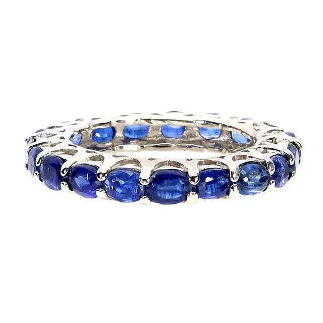 SAPPHIRE SILVER RING.