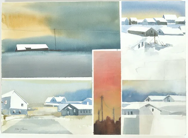 IVAN STERN. f. 1975, Akvarell, signerad.