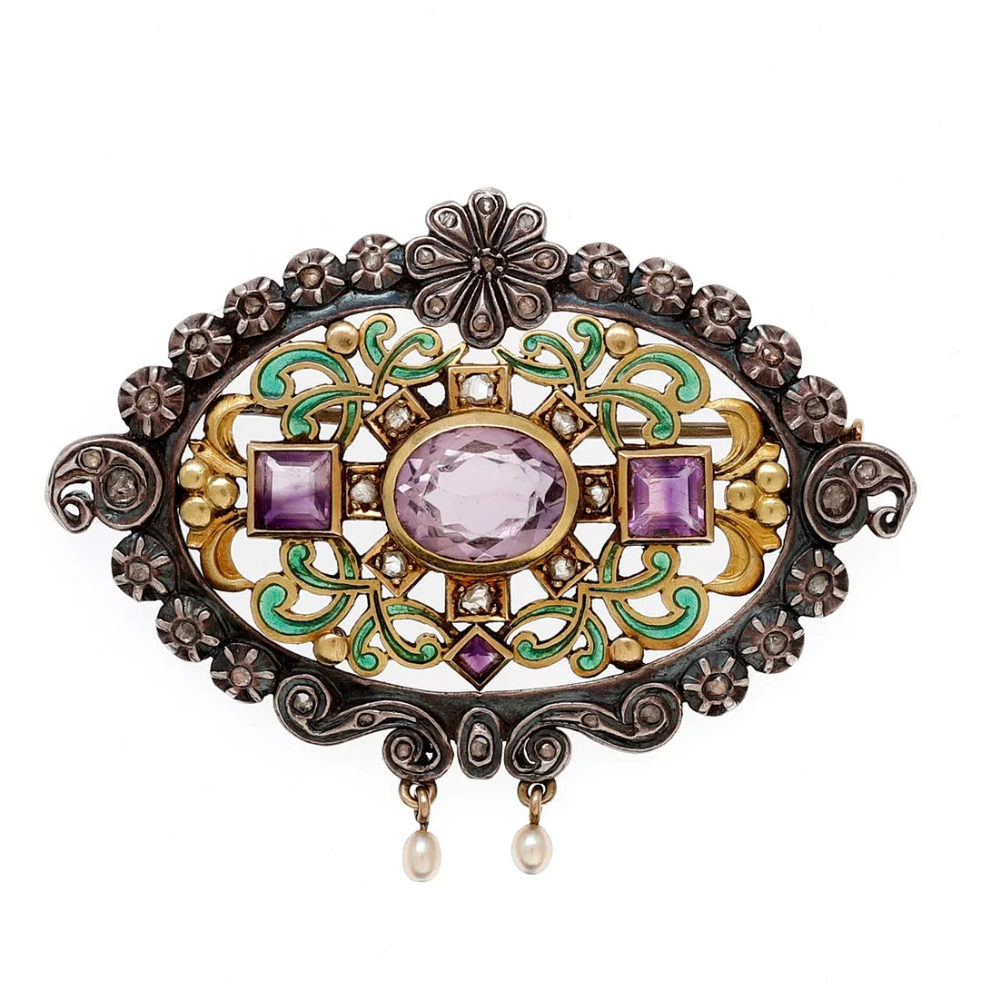 "Noucentista" brooch, early 20th Century. — Brooches & Pendants — Balclis