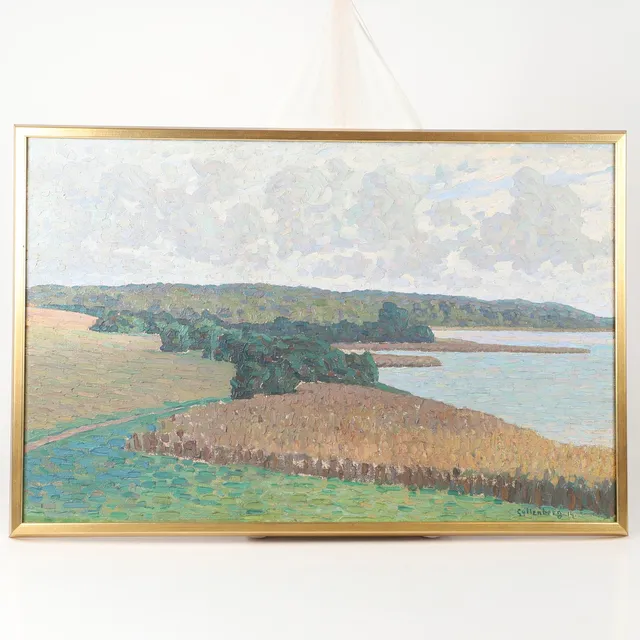 OSSIAN GYLLENBERG. "Sensommar", olja på duk, signerad.