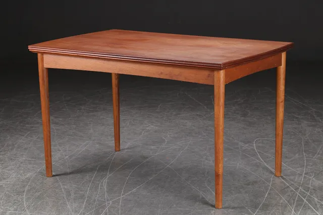 Spisebord af teak med hollandsk udtræk, 1960'erne