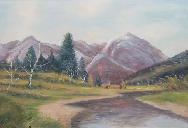 ERNST WILHELM WIDELL. olja på duk, landskap.