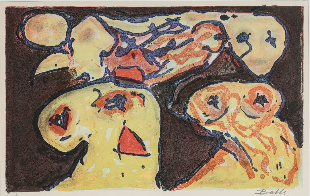 Mogens Balle. Composition, lithograph — Paintings and sculptures/Prints and photography — Lauritz