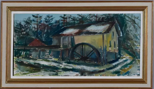ANDERS HELLSTEN. Olja på duk.