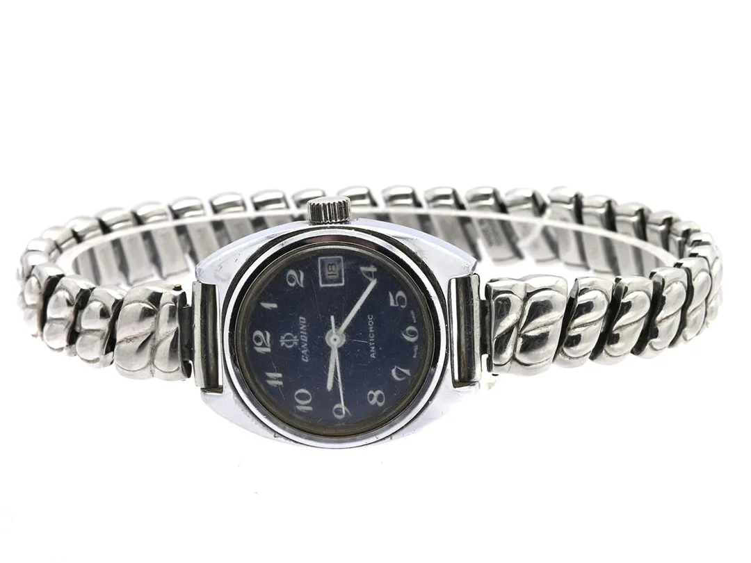 Candino armbandsur manuell antichoc datum 26mm flexarmband — Klockor/Candino — Kaplans