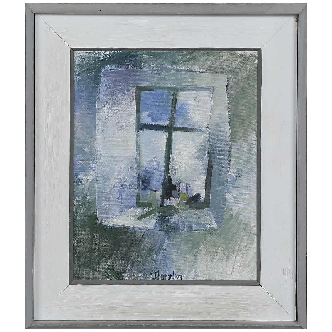 EBBE EBERHARDSON. OLJA PÅ PANNÅ, SIGNERAD. — Paintings — Auktionskammaren Sydost Kalmar