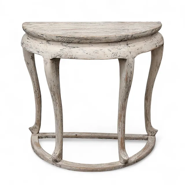 Chinese-style console table in painted wood, 20th Century.