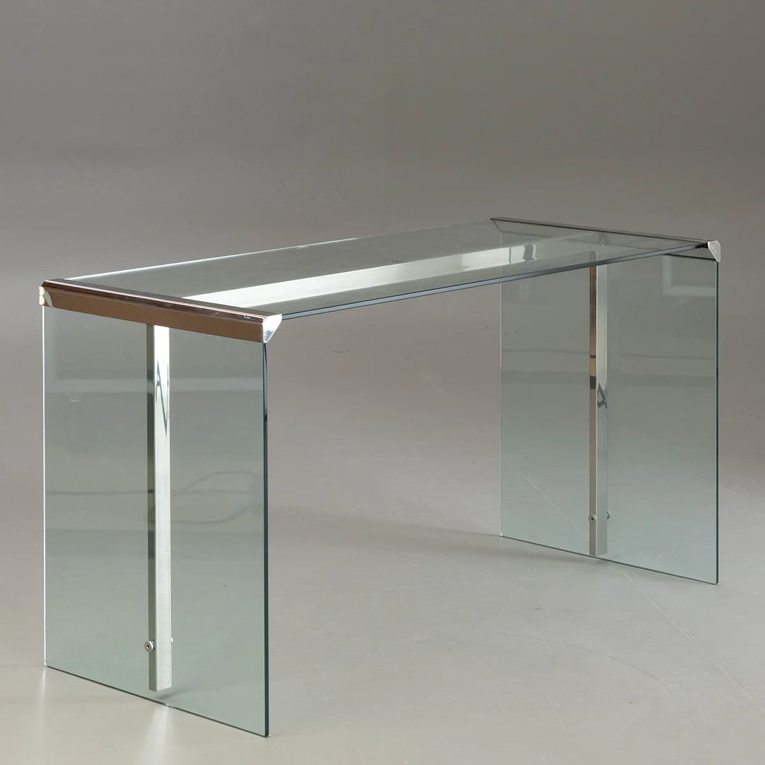 GALLOTTI & RADICE, Italien, Schreibtisch, Glas. — Tables — Stockholms Auktionsverk Hamburg