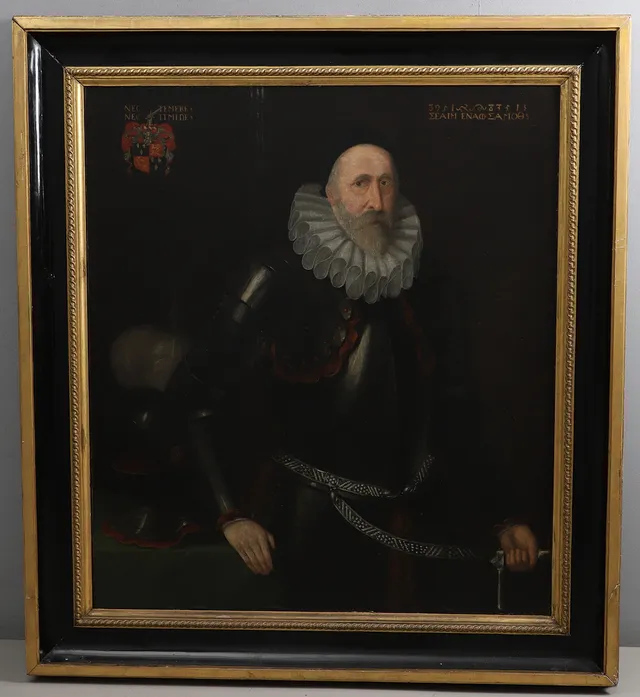 FOLLOWER OF ROBERT PEAKE (C. 1551-1619). PORTRAIT OF SIR THOMAS FANE (c. 1538-1589).