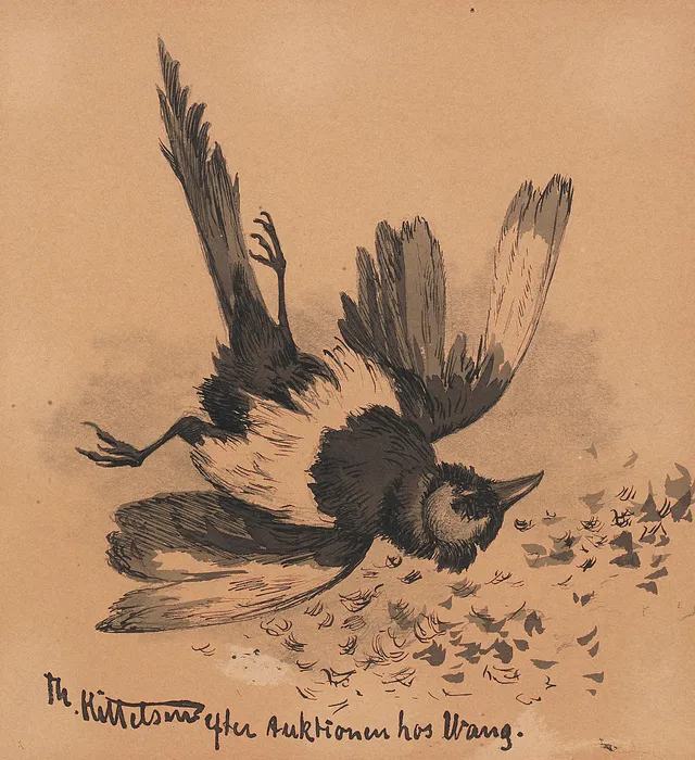 Kittelsen, Theodor — "Efter auktionen hos Wang"