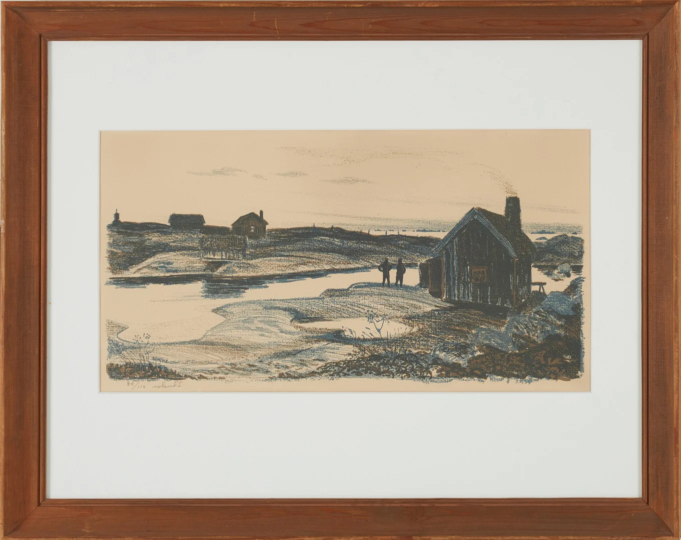 ROLAND SVENSSON. Skärdgårdsmotiv, litografi, signerad, numrerad 80/110. — Engravings & Prints — Stockholms Auktionsverk Sickla