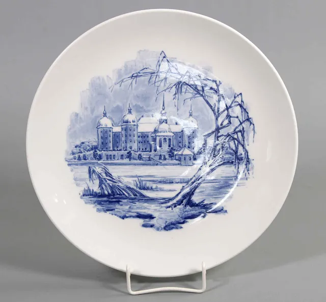 MEISSEN ANSICHTENTELLER *MORITZBURG*.