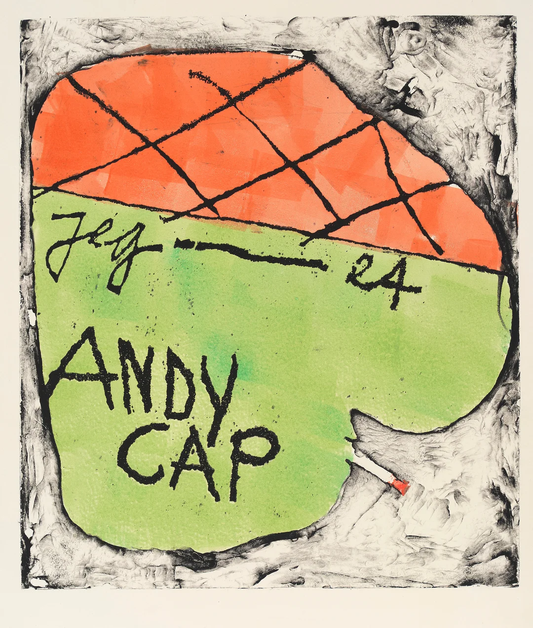 Eikaas, Ludvig — "Jeg - et Andy cap" — Kunst/Grafikk — Blomqvist
