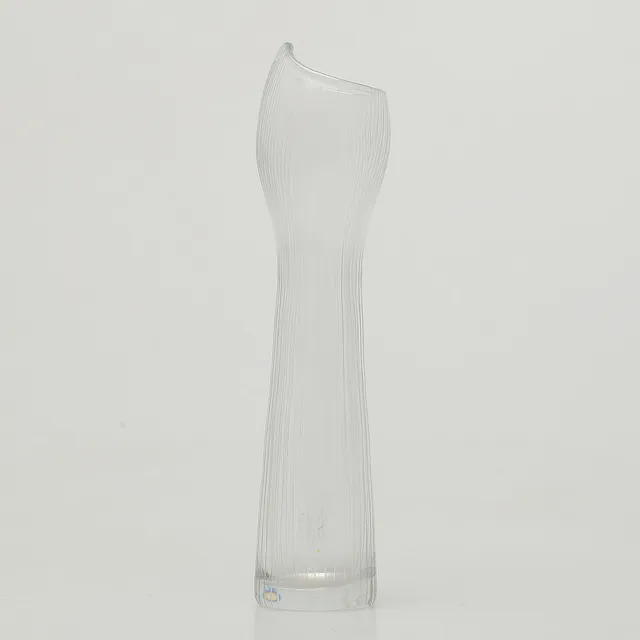 TAPIO WIRKKALA. Vas, glas, "Fölben", signerad, Iittala, Finland, 1900-tal.