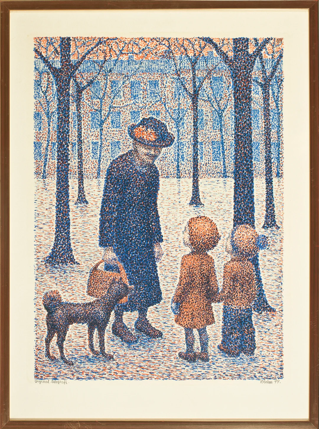 Blohm, Roy — Kvinne og barn, 1977 — Kunst/Grafikk — Blomqvist