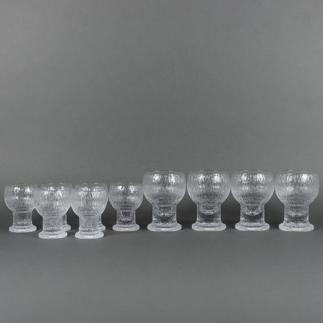 TIMO SARPANEVA. Servisglas Iittala Kekkerit. — Other — Karlstad Hammarö Auktionsverk
