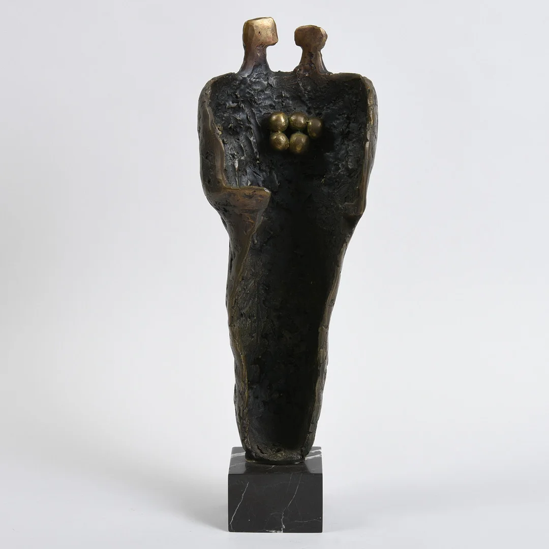 STEFAN NATCHKOV. (f.1938) Skulptur af bronze på fod af marmor. Anden halvdel af 1900-tallet. — Sculptures & Bronzes — Sørensen Auktioner