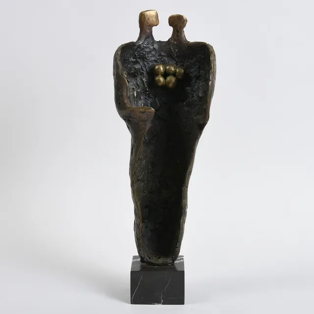 STEFAN NATCHKOV. (f.1938) Skulptur af bronze på fod af marmor. Anden halvdel af 1900-tallet.