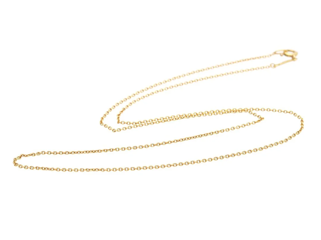 TIFFANY & CO, kedja, 18K guld, Elsa Peretti, längd 40 cm, vikt 1,4 g. — Smycken/Halskedja — Kaplans