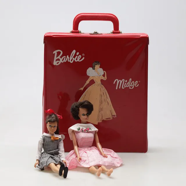 BARBIEDOCKOR, 2 st, "Midge" & "Skipper", Mattel Inc,, 1950-/1960-tal.