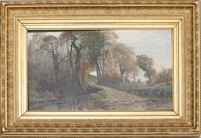 ARVID MAURITZ LINDSTRÖM. Olja på duk, signerad.