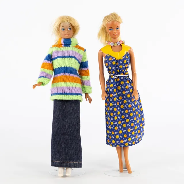 BARBIEDOCKOR, 2 st, Mattel, 1970-tal.