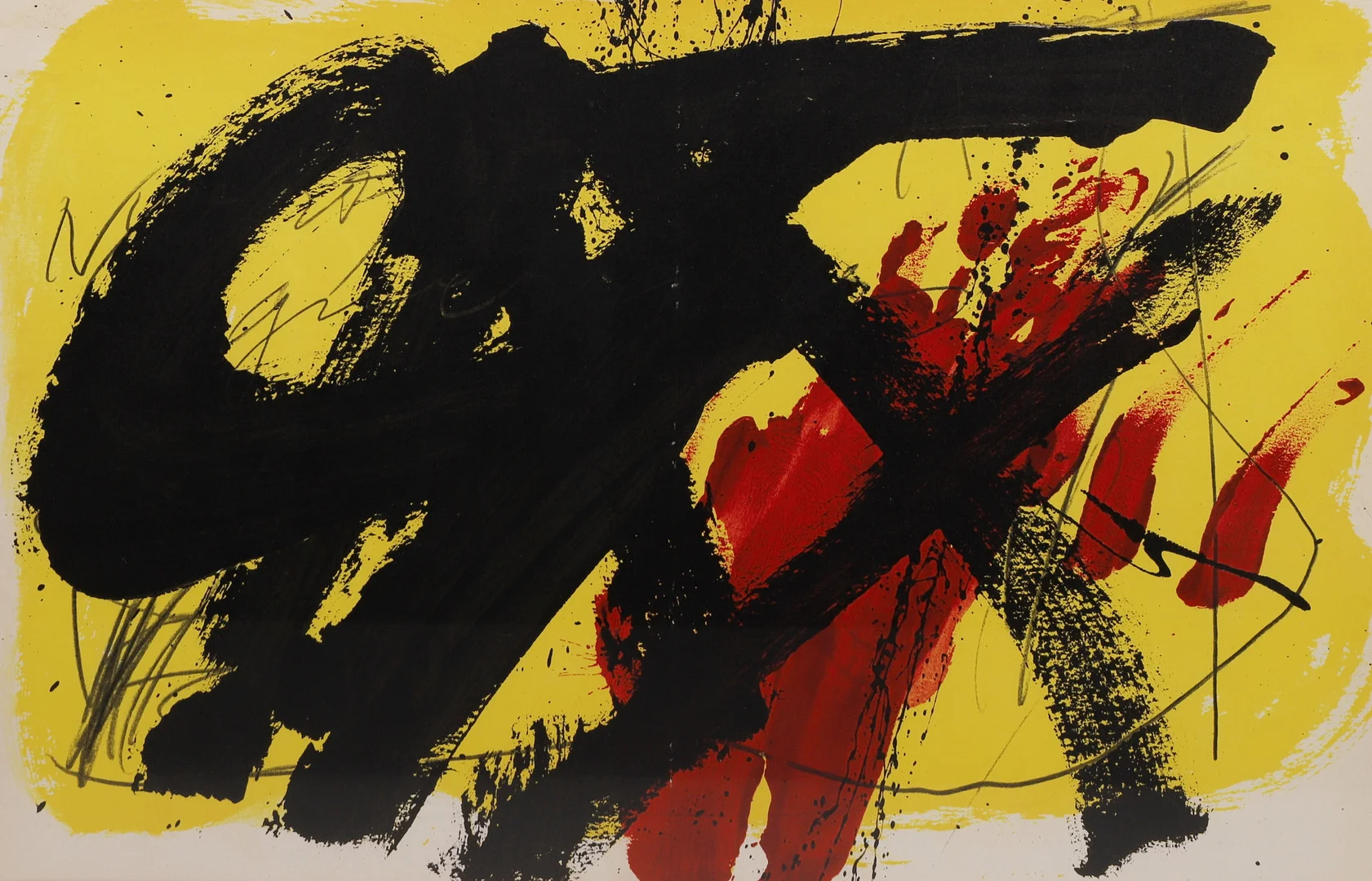 ANTONI TÀPIES. SIN TÍTULO, LITOGRAFÍA SOBRE PAPEL. — Engravings & Prints — Barcelona Auctions
