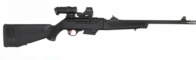 265. KULGEVÄR, amerikanskt, Halvautomatisk, fabrikat Ruger, modell PC Carbine Take Down, kaliber 9x19, tillv.nr 911-14282, se-nr SE3022527.