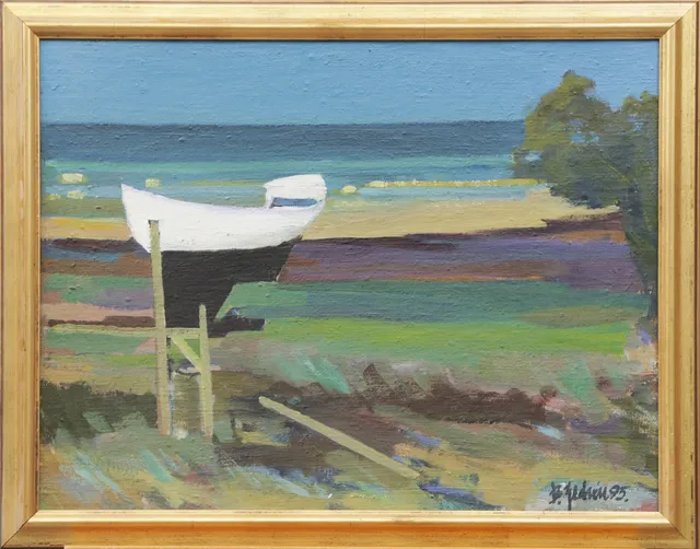 BERT ZEDRÉN. OLJA, på pannå, signerad, 1995.