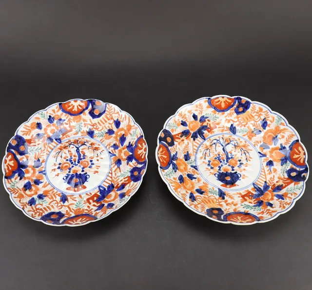FAT, 2 stycken, porslin, Japan 1800-tal.