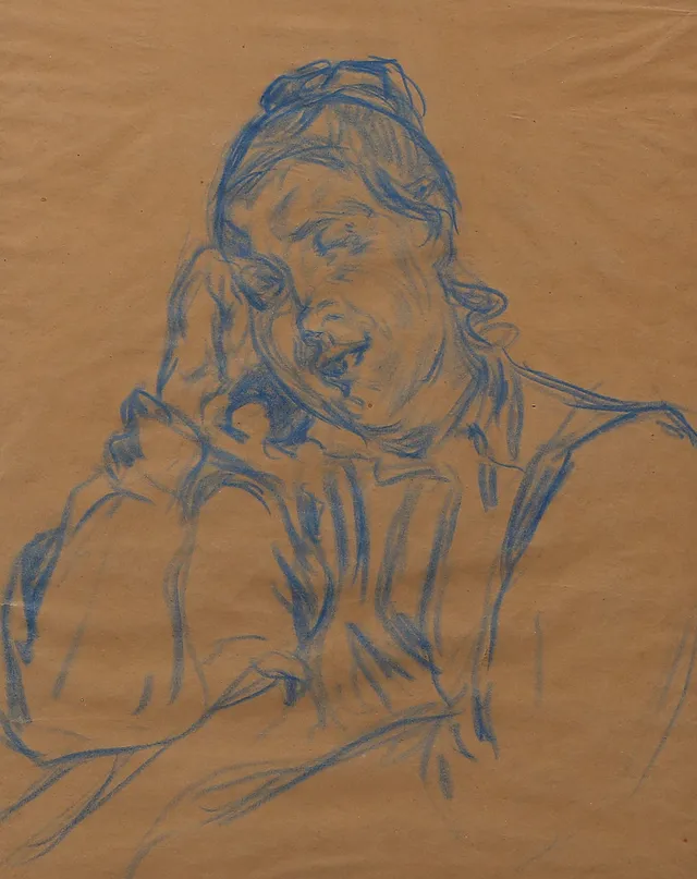 FRANCESC GIMENO. Portrait of Caterina Massaguer, the painter's wife.